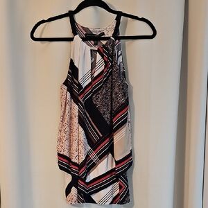 Chic Geometric Halter Top